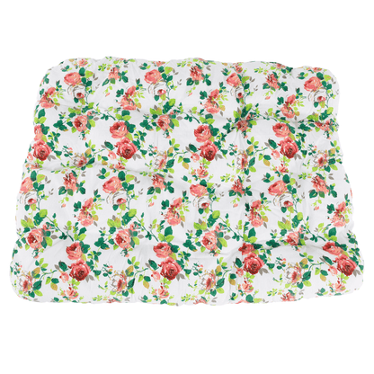 Scaun agăţat dublu, alb/model floral, DALVEA 2 NEW
