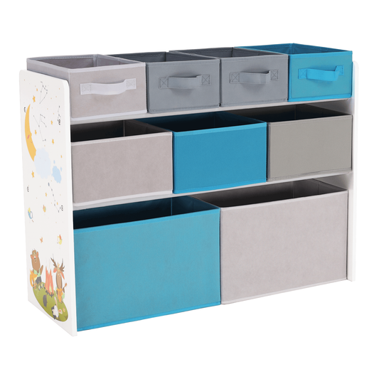Organizator / raft pentru jucării, multicolor / model, DARLING TYPE 2