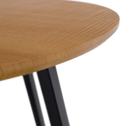Masă laterală, stejar / negru, DELIK