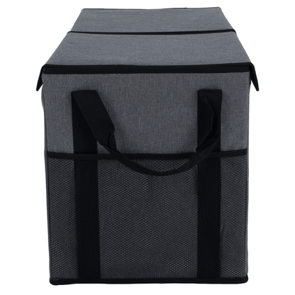 Cutie de depozitare pliabilă, gri/negru, DETER