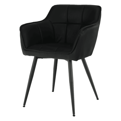 Fotoliu de design, negru, TOPAZ
