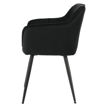 Fotoliu de design, negru, TOPAZ