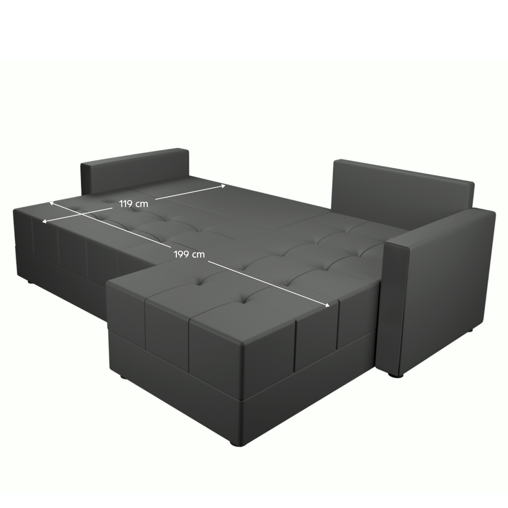 Set canapea universală, gri, DUAN ROH