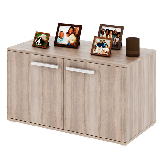 Dulap mic cu 2-uşi, DTD laminat, stejar sonoma, DUNAJ TIPUL7