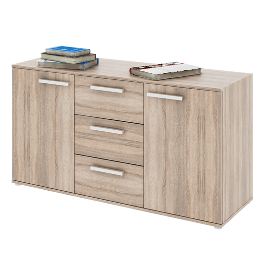 Comodă, DTD laminat, stejar sonoma, DUNAJ TIPUL11