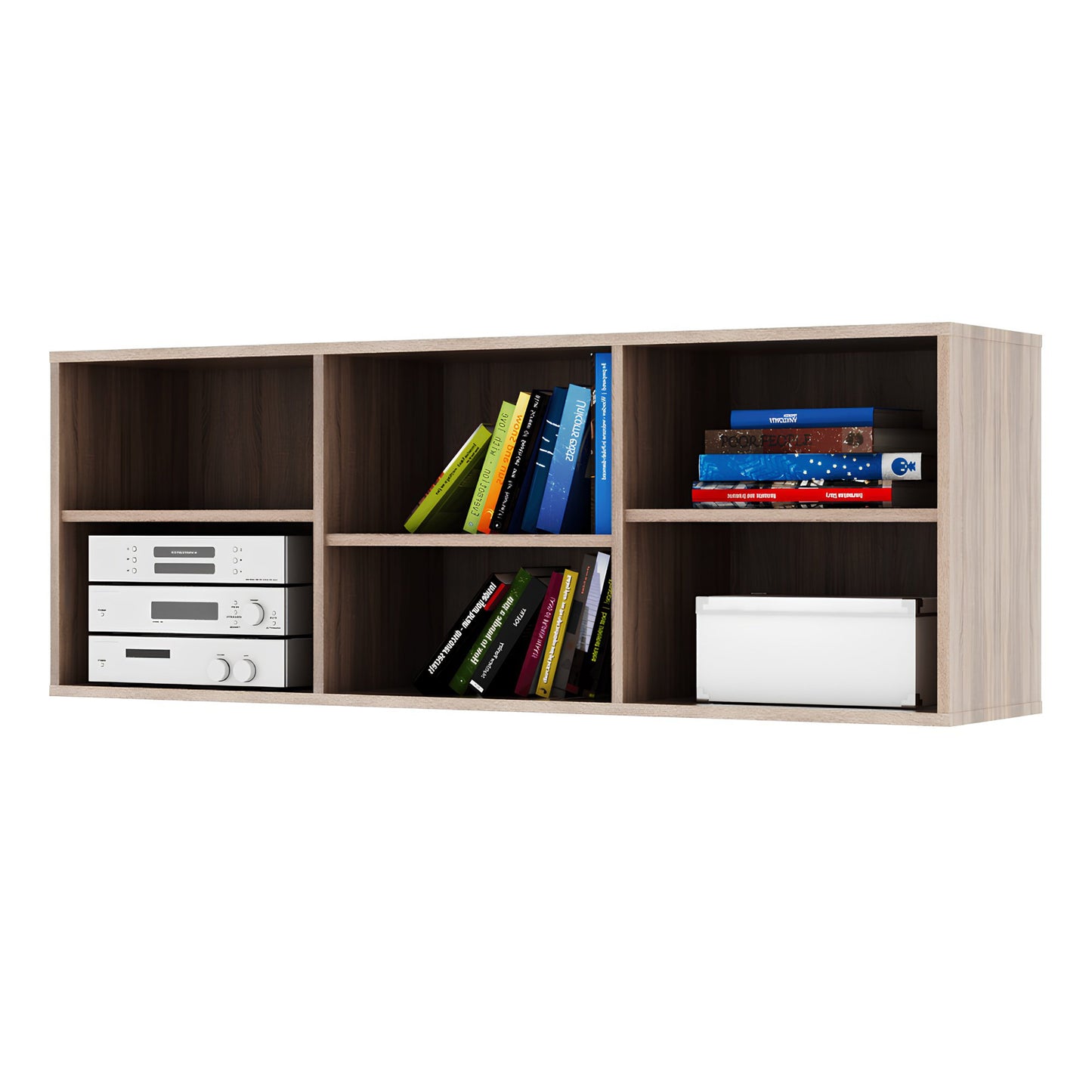 Etajeră joasă, DTD laminat, stejar sonoma, DUNAJ  TIPUL12