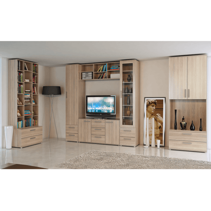 Etajeră joasă, DTD laminat, stejar sonoma, DUNAJ  TIPUL12
