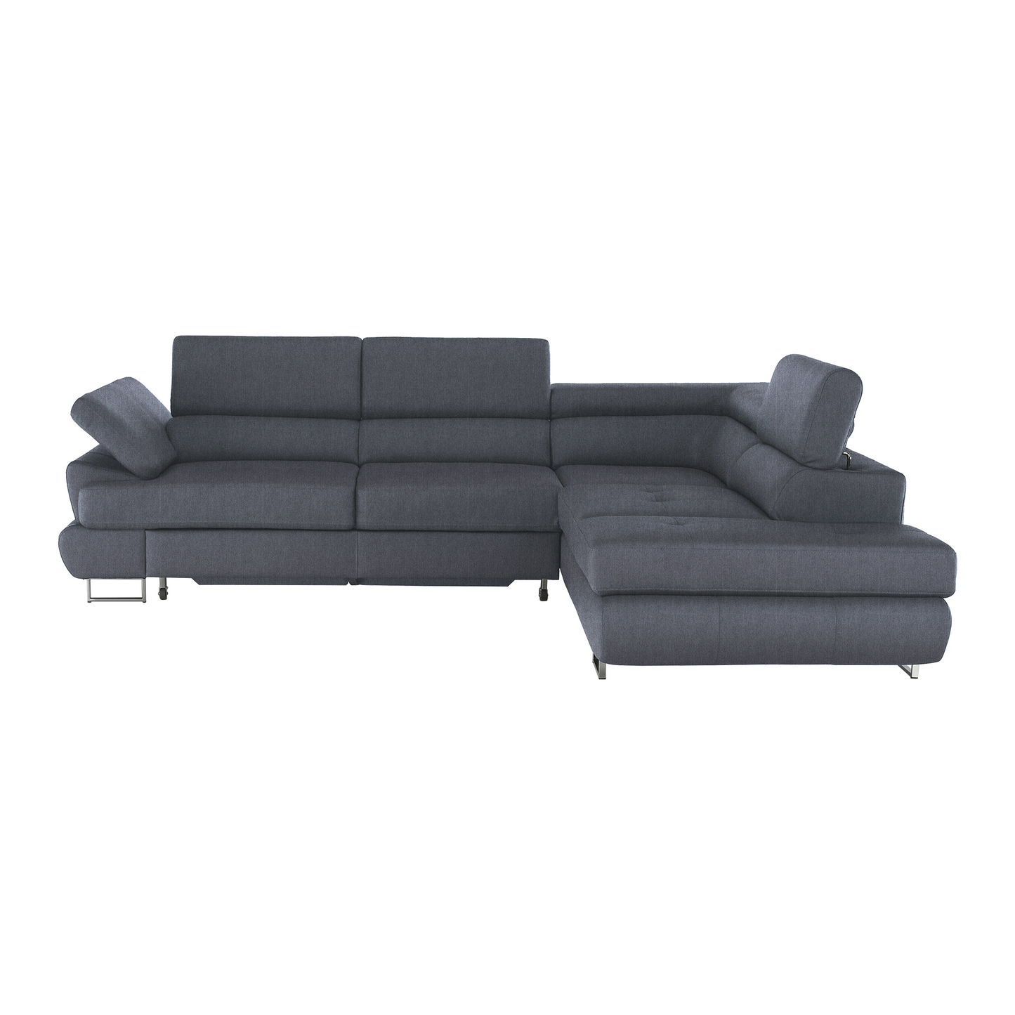 Set canapea cu spaţiu de depozitare, gri, dreapta, BUTON R