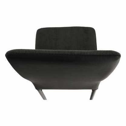 Scaun bucătărie, gri închis/negru, ENRA