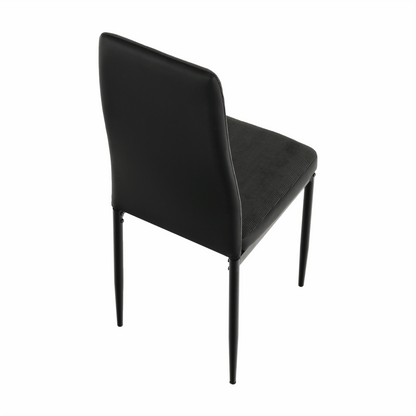 Scaun bucătărie, gri închis/negru, ENRA
