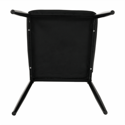 Scaun bucătărie, gri închis/negru, ENRA