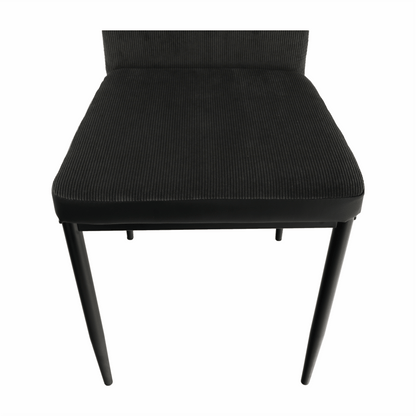 Scaun bucătărie, gri închis/negru, ENRA