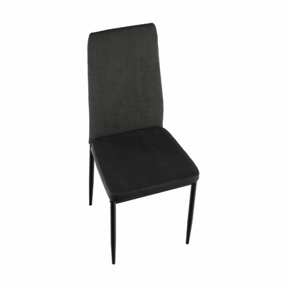 Scaun bucătărie, gri închis/negru, ENRA