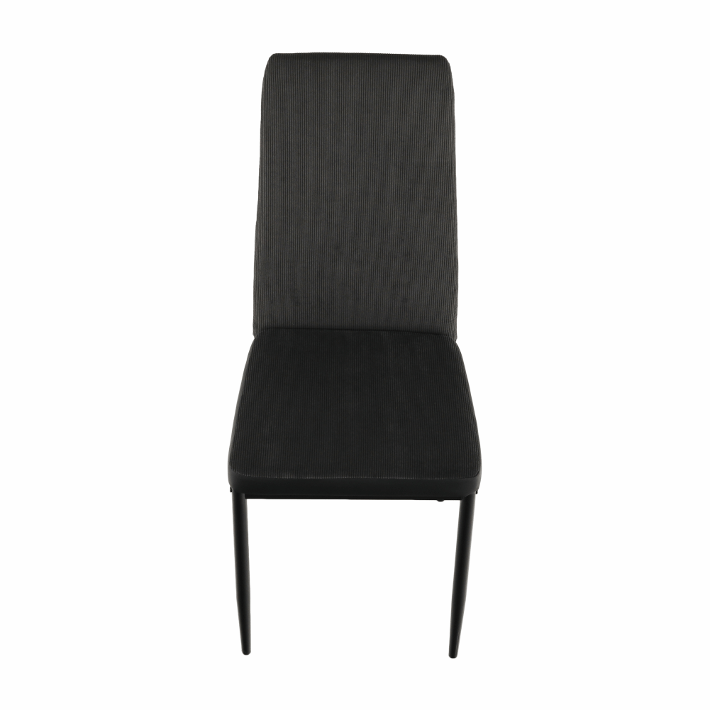 Scaun bucătărie, gri închis/negru, ENRA
