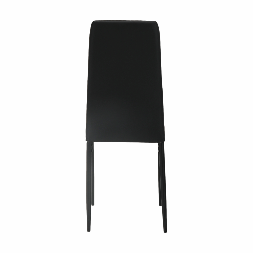Scaun bucătărie, gri închis/negru, ENRA
