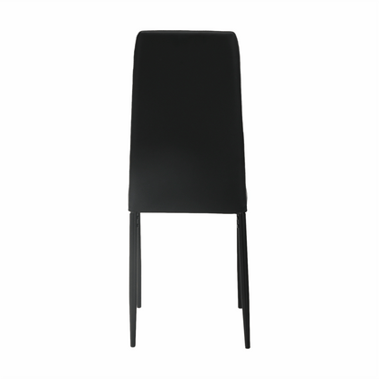 Scaun bucătărie, gri închis/negru, ENRA
