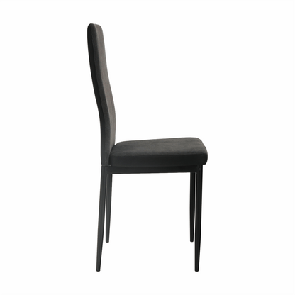 Scaun bucătărie, gri închis/negru, ENRA