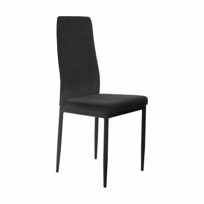 Scaun bucătărie, gri închis/negru, ENRA