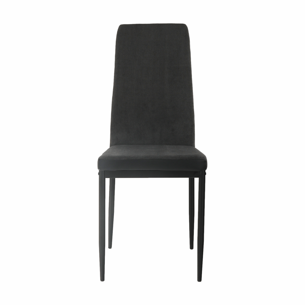 Scaun bucătărie, gri închis/negru, ENRA