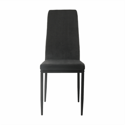 Scaun bucătărie, gri închis/negru, ENRA