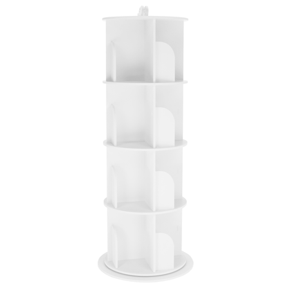 Raft pivotant, 4 poliţe, alb, ERION TIP 1 + cadou