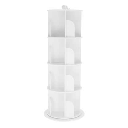 Raft pivotant, 4 poliţe, alb, ERION TIP 1 + cadou