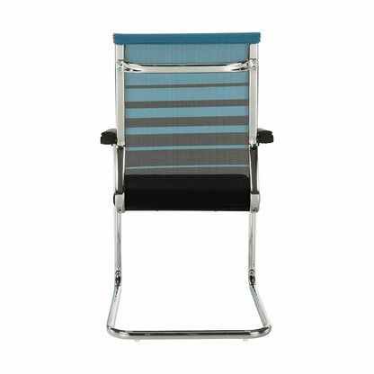 Scaun, albastru/negru, material textil, ESIN