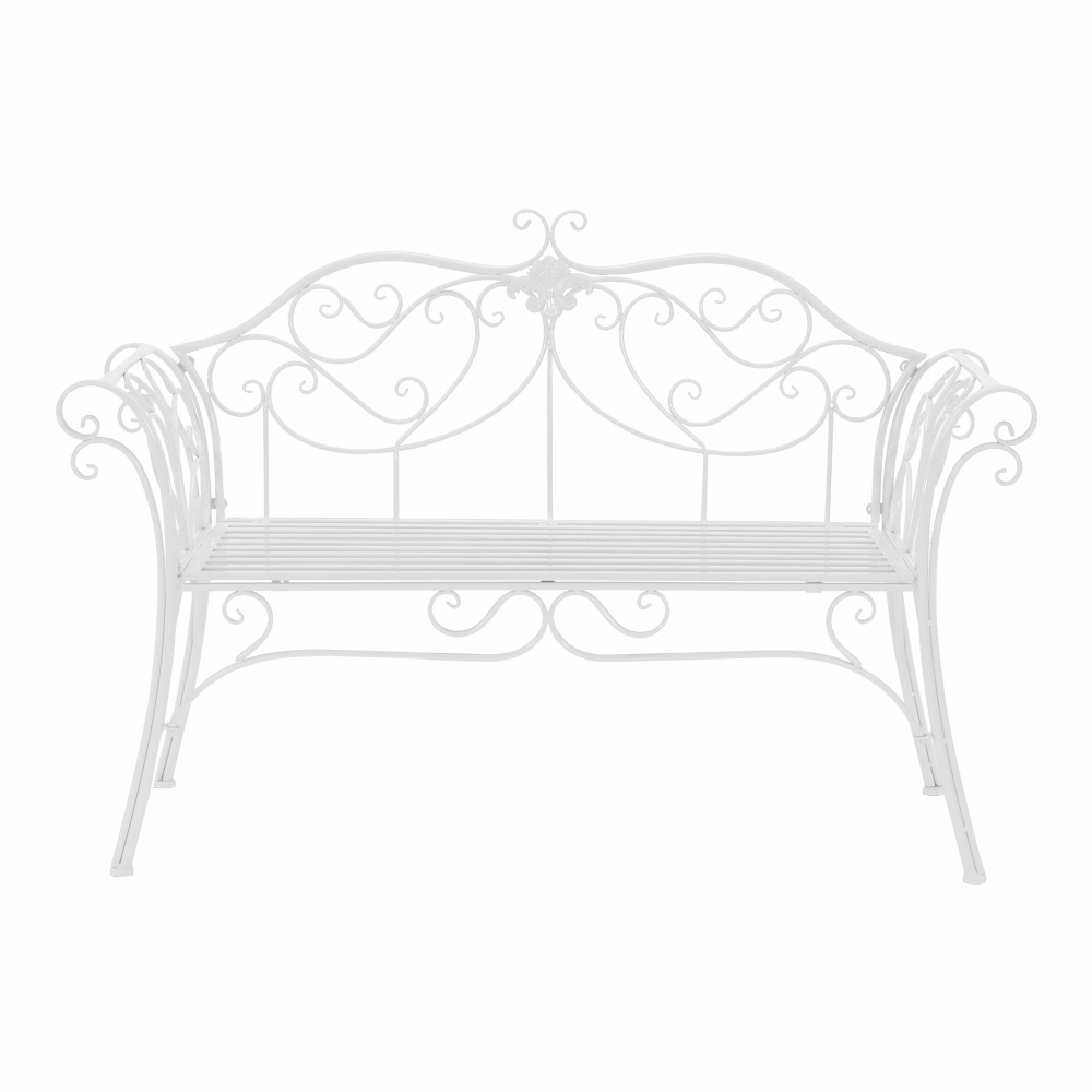 Bancă de grădină, albă, ETELIA NEW