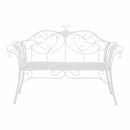 Bancă de grădină, albă, ETELIA NEW