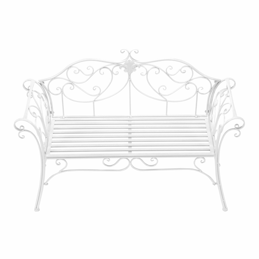 Bancă de grădină, albă, ETELIA NEW