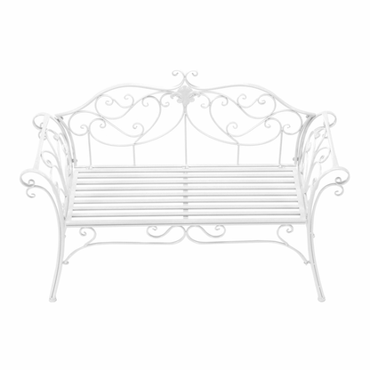 Bancă de grădină, albă, ETELIA NEW