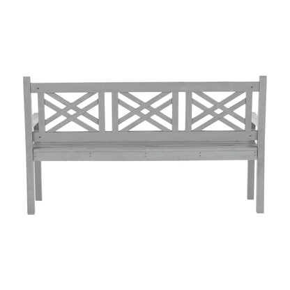 Bancă de grădină din lemn, gri, 150 cm, FABLA
