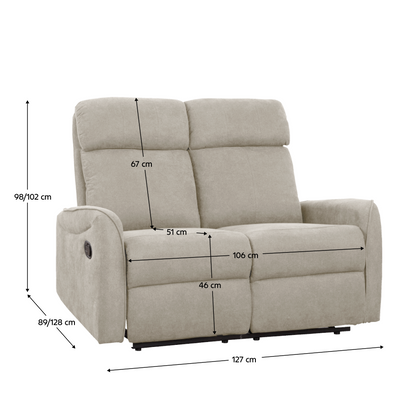 Set canapele 3+2+1, ţesătură gri-maroniu Taupe, FASAN