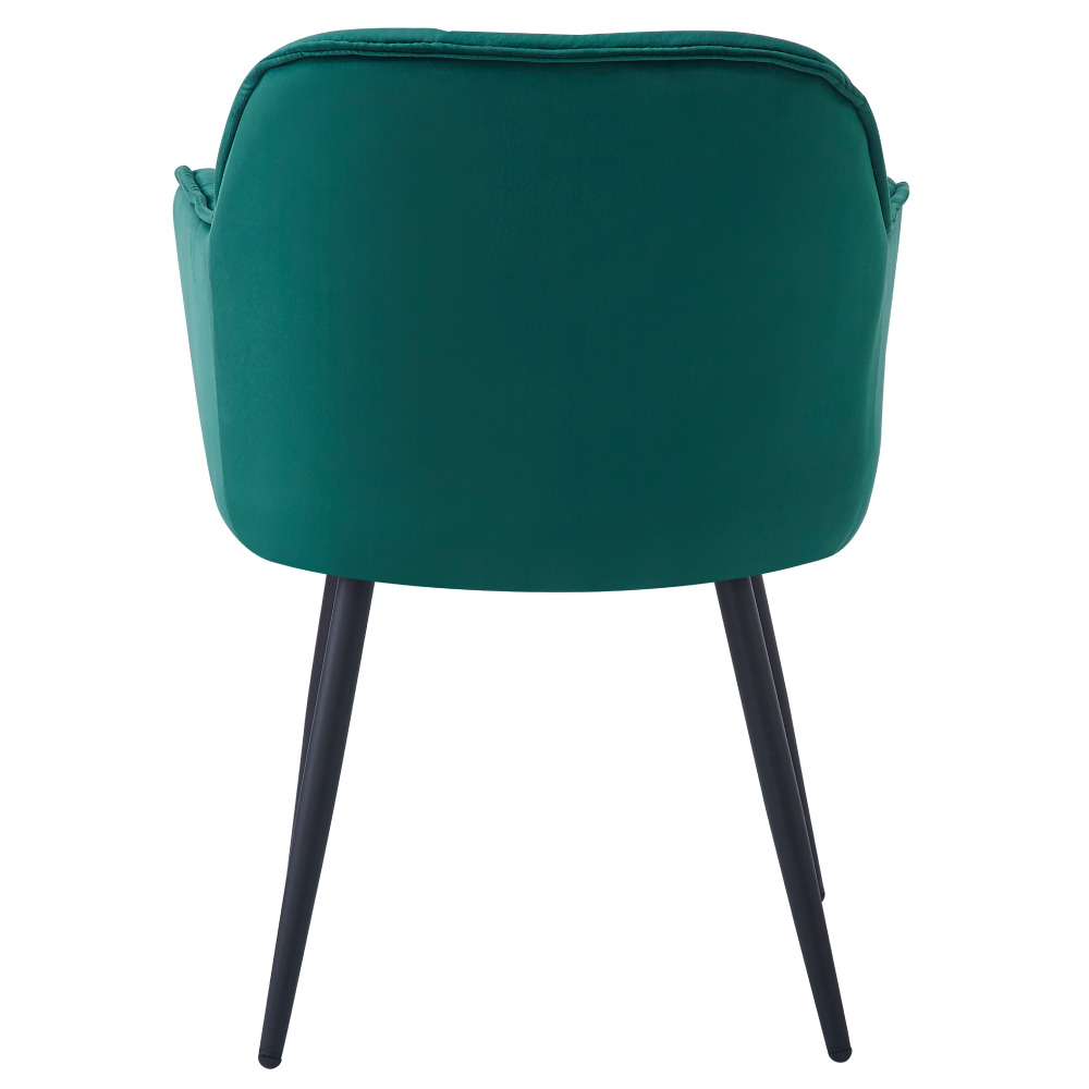 Scaun de design, ţesătură Velvet verde, FEDRIS NEW
