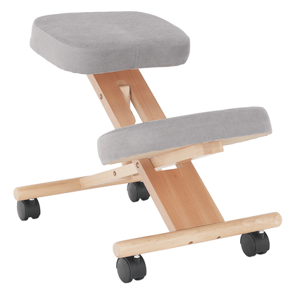 Scaun genunchi ergonomic, gri-maro Taupe / fag, FLONET
