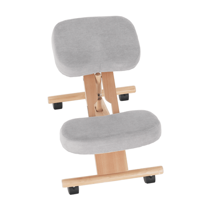 Scaun genunchi ergonomic, gri-maro Taupe / fag, FLONET