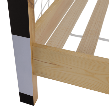 Pat Montessori, natural/alb/negru, 90x200, FUTAL