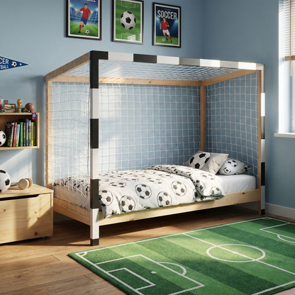 Pat Montessori, natural/alb/negru, 90x200, FUTAL