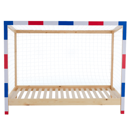 Pat Montessori, natural/alb/albastru/rosu, 90x200, FUTAL