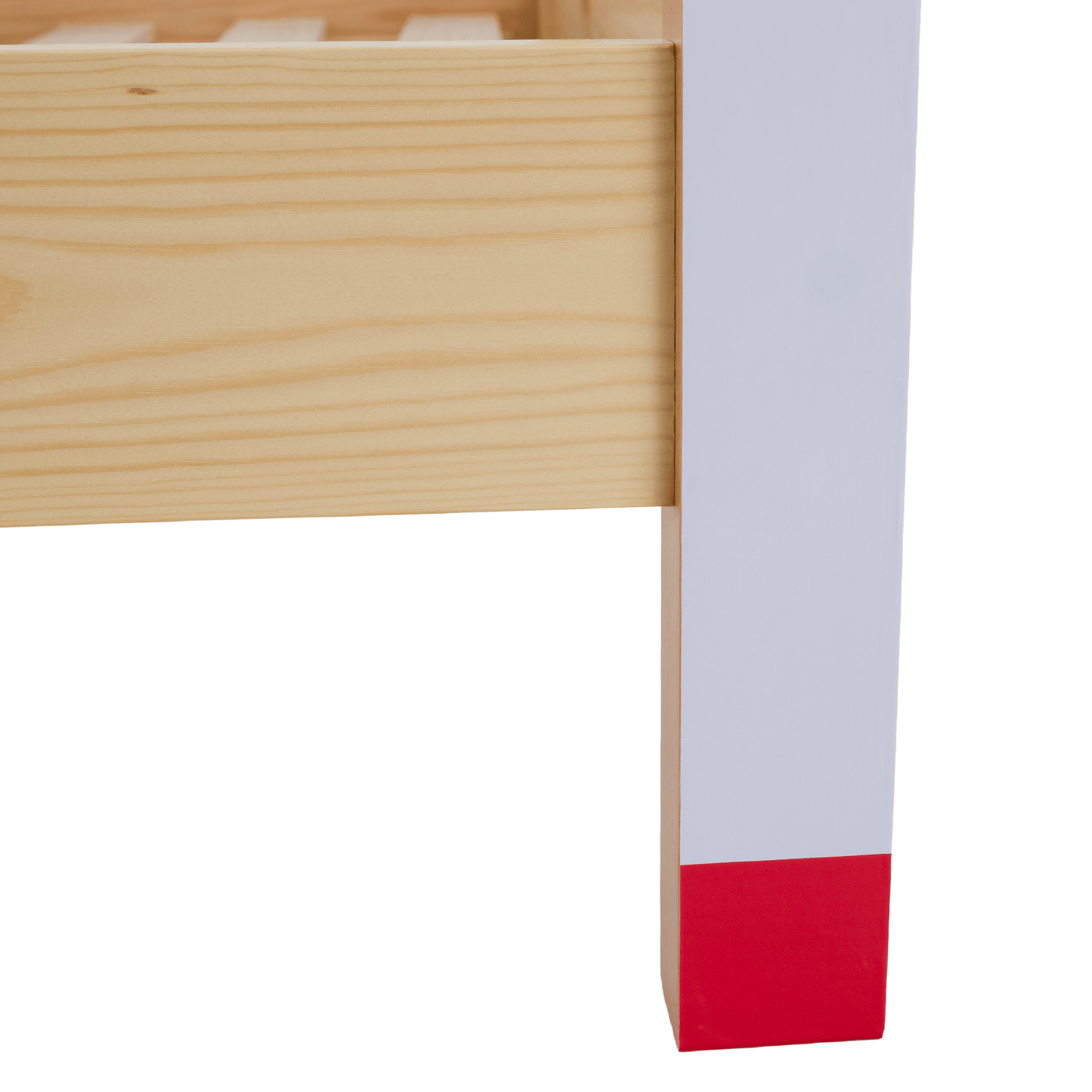 Pat Montessori, natural/alb/albastru/rosu, 90x200, FUTAL