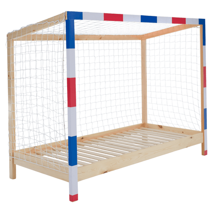 Pat Montessori, natural/alb/albastru/rosu, 90x200, FUTAL