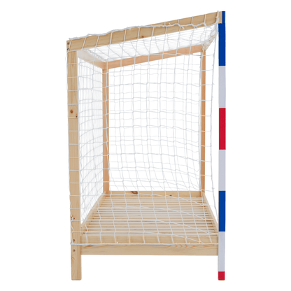 Pat Montessori, natural/alb/albastru/rosu, 90x200, FUTAL