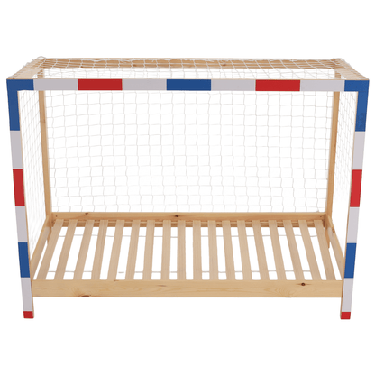 Pat Montessori, natural/alb/albastru/rosu, 90x200, FUTAL