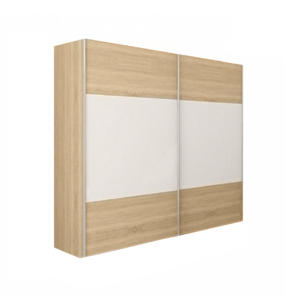 Set complet dormitor (pat 160x200 cm), stejar, sonoma/alb GABRIELA NEW