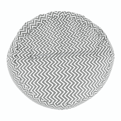 Fotoliu tip sac, gri/alb/model zig-zag, GOMBY