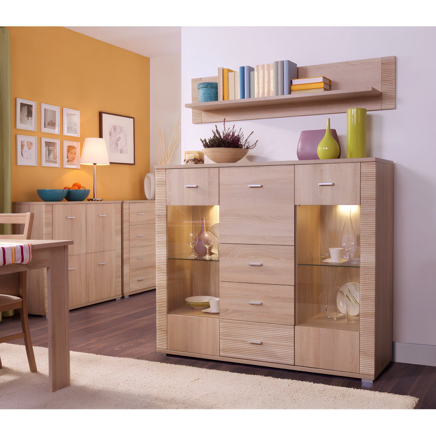 Poliţă suspendare tip 17, stejar sonoma, GRAND