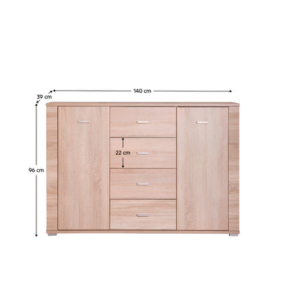 Scrin tip 9, stejar sonoma, GRAND