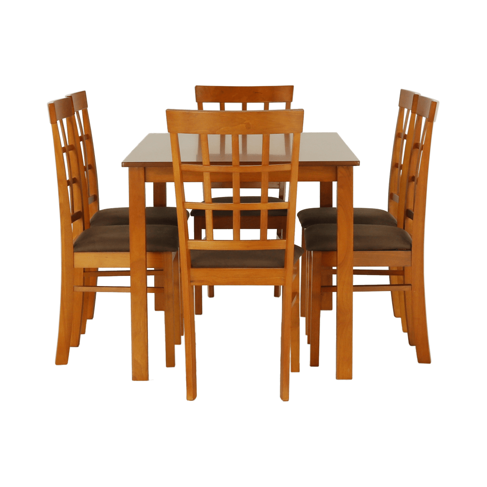 Set dining 1+6, cireş, GRID NEW