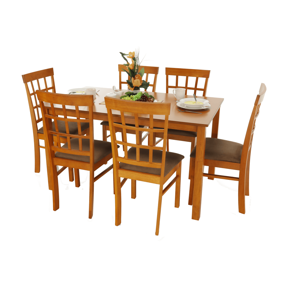 Set dining 1+6, cireş, GRID NEW