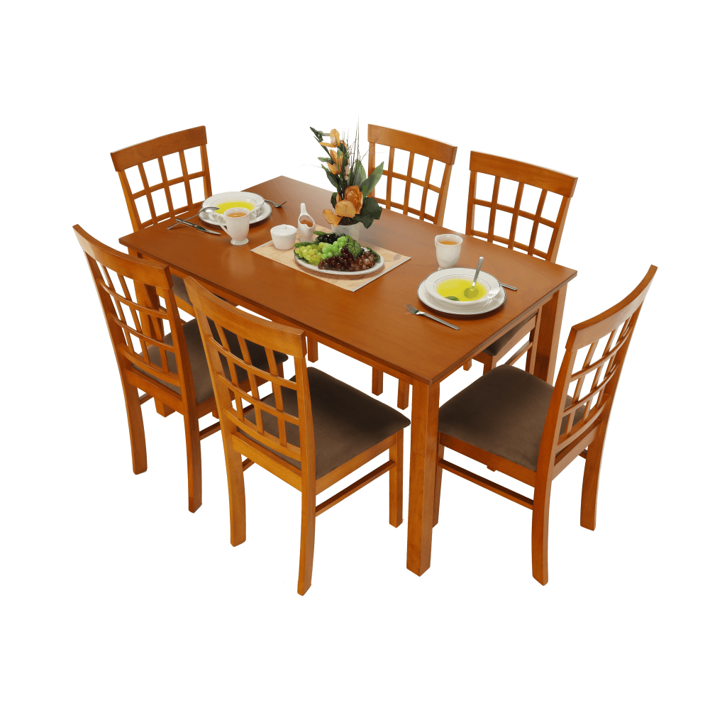 Set dining 1+6, cireş, GRID NEW